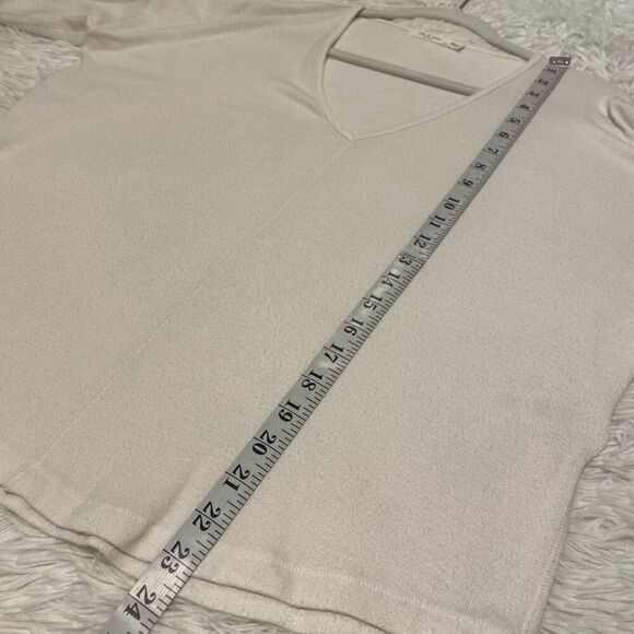 Rag & Bone V Neck Sweater in White Small - Picture 4 of 7